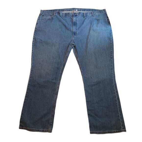 Carhartt Mens 54 x 32 Jeans Relaxed Fit Blue Rugged Flex Straight Leg Mens 54 - Picture 10 of 12